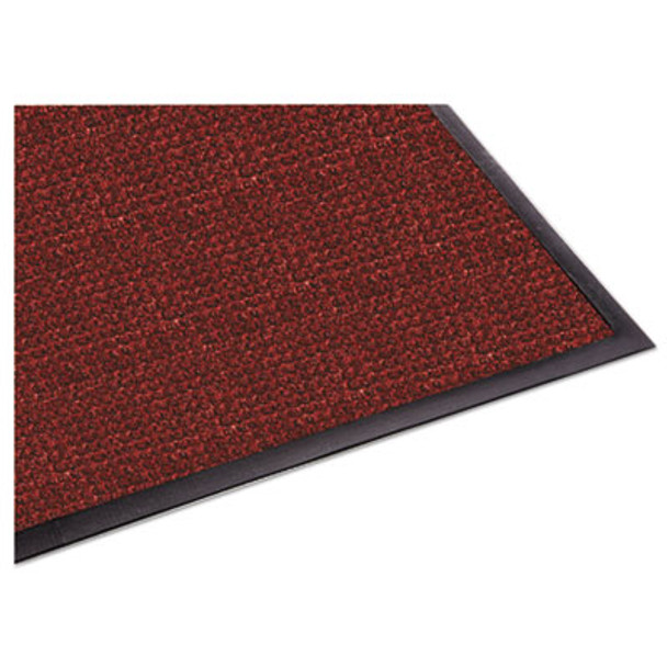 Waterguard Indoor/Outdoor Scraper Mat, Rectangular, Red Ridged Needle-Punch Surface, 48" x 72"