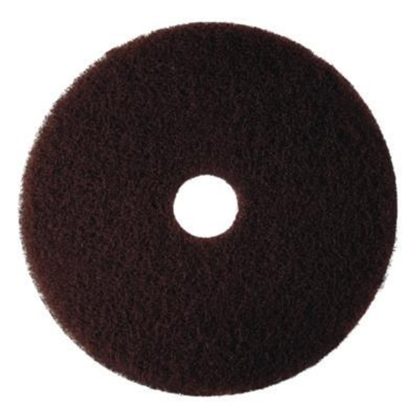 Low-Speed High Productivity Floor Pad 7100, 13" Diameter, Brown, 5/Carton