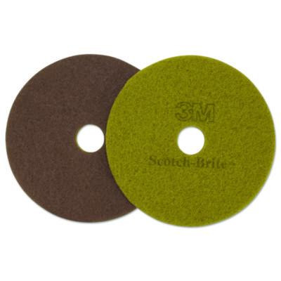 Diamond Floor Pads, 17" Diameter, Sienna, 5/Carton