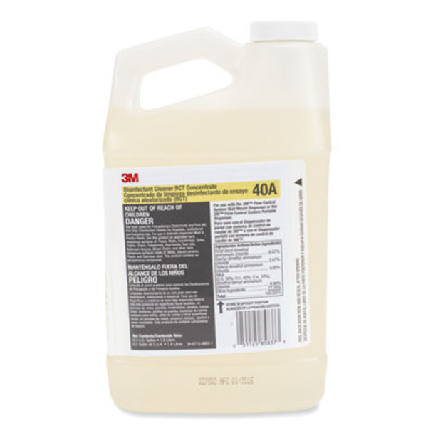 Disinfectant Cleaner Rct Concentrate, 0.5 Gal Bottle, Fragrance-Free, 4/Carton