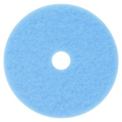 Hi-Performance Burnish Pad 3050, 17" Diameter, Sky Blue, 5/Carton