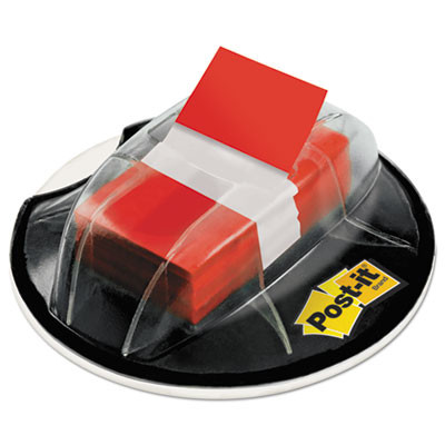 Page Flags In Desk Grip Dispenser, 1 x 1.75, Red, 200/Dispenser