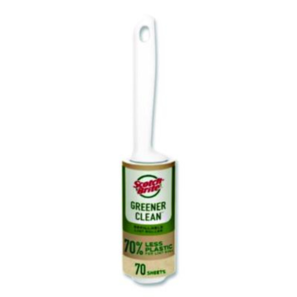 Greener Clean Lint Roller, 70 Sheets/Roll