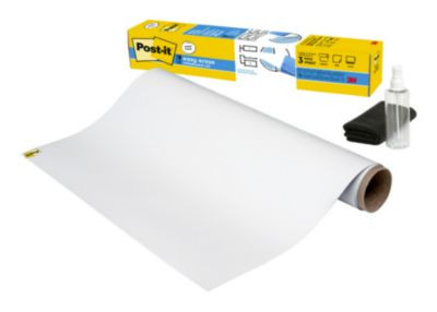 Easy Erase Permanent Marker Whiteboard Surface, Laminate Film, 36" x 24", White