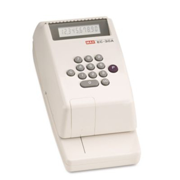 Electronic Checkwriter, 10-Digit, 4.38 x 9.13 x 3.75