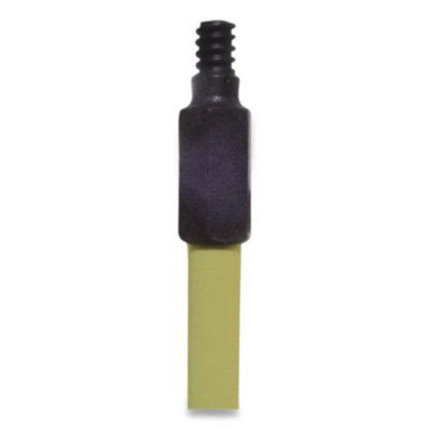 Broom Handle With Nylon Thread, Fiberglass, 60", Yellow