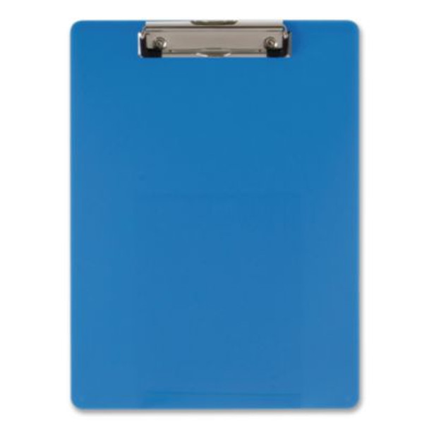 Recycled Plastic Clipboard, Holds 8.5 x 11 Sheets, Blue
