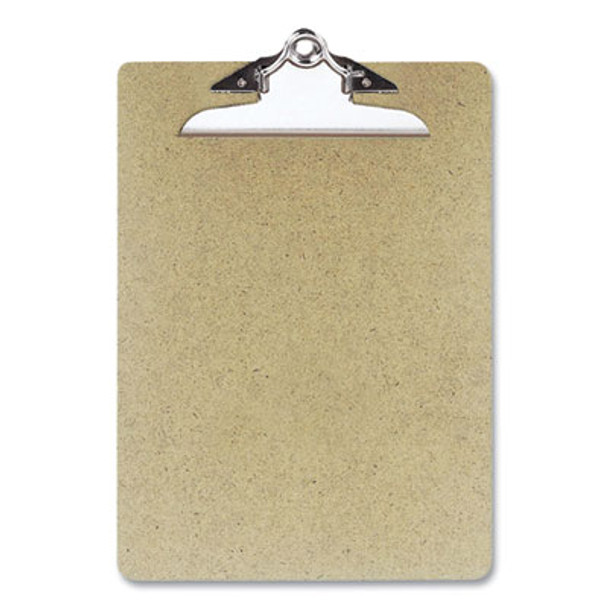 Recycled Hardboard Clipboard, 1" Clip Capacity, Holds 8.5 x 11 Sheets, Brown, 3/Pack