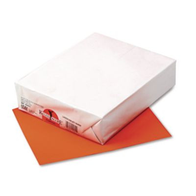 Kaleidoscope Multipurpose Colored Paper, 24 Lb Bond Weight, 8.5 x 11, Pumpkin, 500/Ream