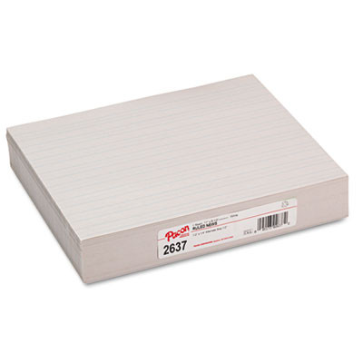 Skip-A-Line Ruled Newsprint Paper, 1/2" Two-Sided Long Rule, 8.5 X 11, 500/Pack