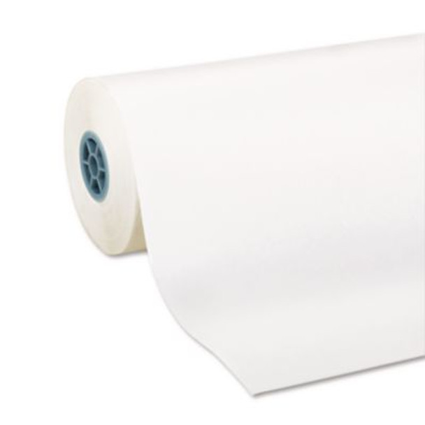Kraft Paper Roll, 40 Lb Wrapping Weight, 24" x 1,000 Ft, White