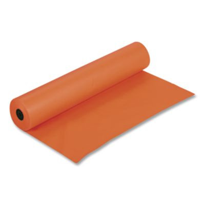 Rainbow Duo-Finish Colored Kraft Paper, 35 Lb Wrapping Weight, 36" x 1,000 Ft, Orange