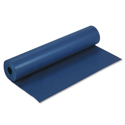 Rainbow Duo-Finish Colored Kraft Paper, 35 Lb Wrapping Weight, 36" x 1,000 Ft, Dark Blue