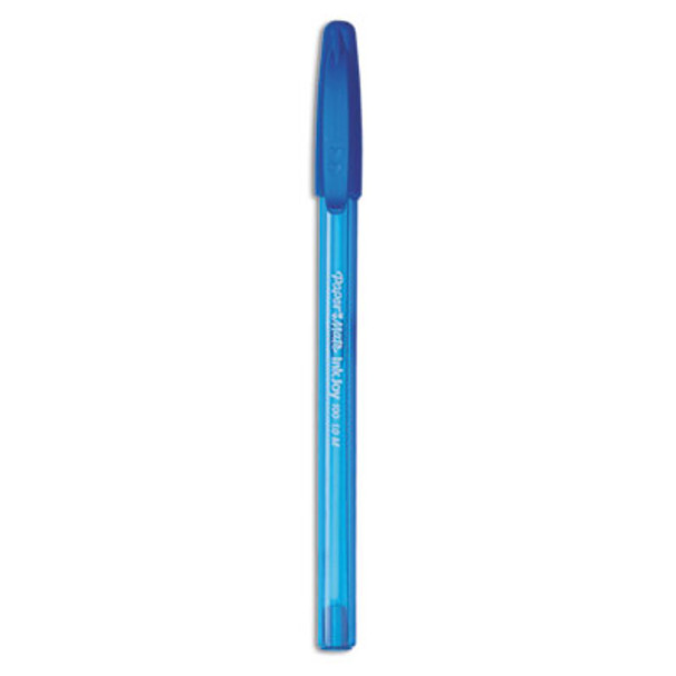 Inkjoy 100 Ballpoint Pen, Stick, Medium 1 Mm, Blue Ink, Translucent Blue Barrel, Dozen