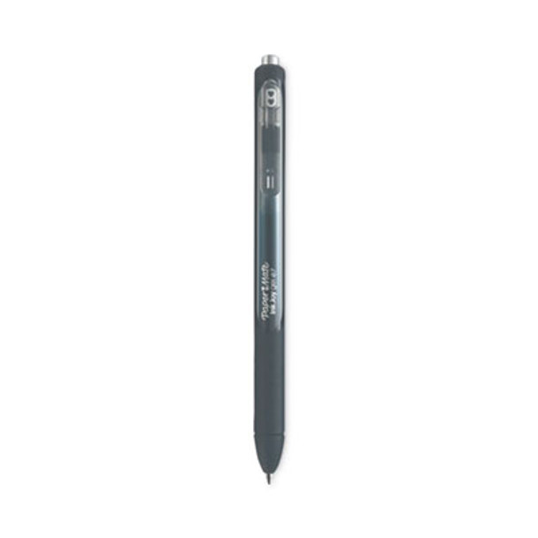 Inkjoy Gel Pen, Retractable, Medium 0.7 Mm, Black Ink, Black/Smoke Barrel, 3/Pack