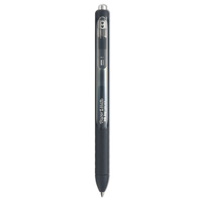 Inkjoy Gel Pen, Retractable, Medium 0.7 Mm, Black Ink, Black/Smoke Barrel, 36/Pack