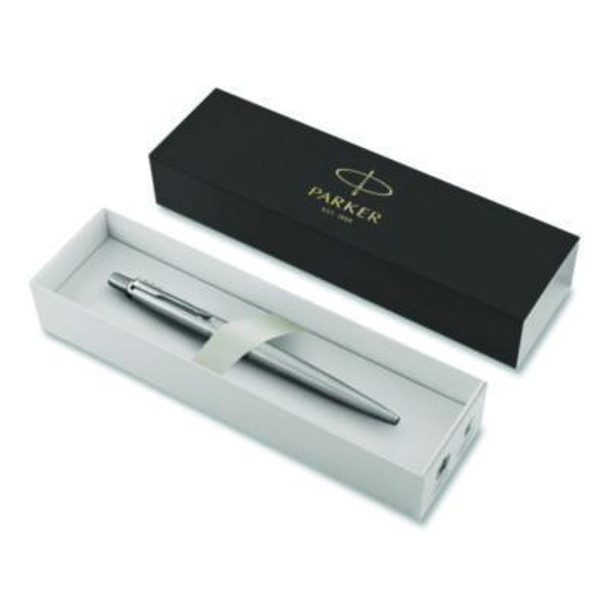 Jotter Ballpoint Pen, Retractable, Fine 0.5 Mm, Blue Ink, Stainless Steel Barrel