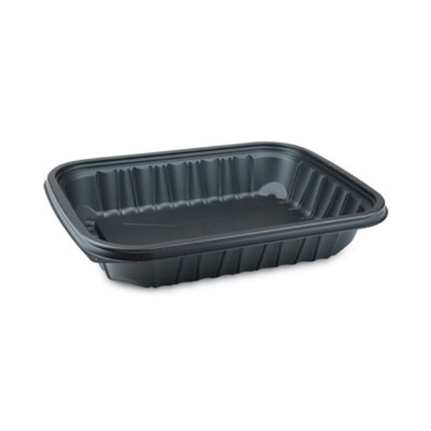 Earthchoice Entree2Go Takeout Container, 64 Oz, 11.75 x 8.75 x 2.13, Black, Plastic, 200/Carton