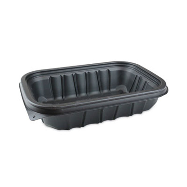 Earthchoice Entree2Go Takeout Container, 32 Oz, 8.66 x 5.75 x 2.72, Black, Plastic, 300/Carton