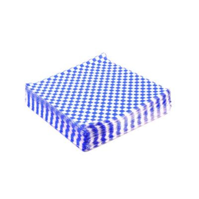 Grease-Resistant Food Wrap, 12 x 12, Blue Check, 5,000/Carton