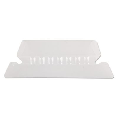 Transparent Colored Tabs For Hanging File Folders, 1/5-Cut, Clear, 2" Wide, 25/Pack
