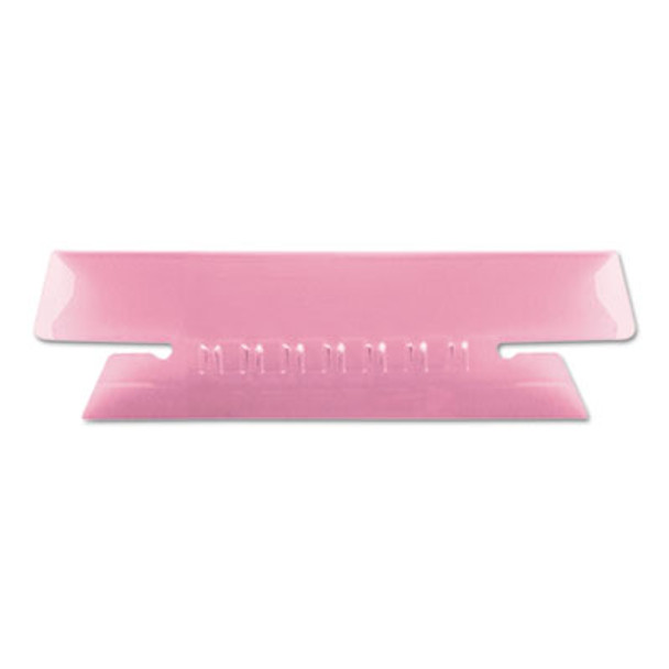 Transparent Colored Tabs For Hanging File Folders, 1/3-Cut, Pink, 3.5" Wide, 25/Pack