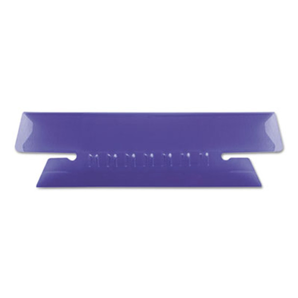 Transparent Colored Tabs For Hanging File Folders, 1/3-Cut, Violet, 3.5" Wide, 25/Pack
