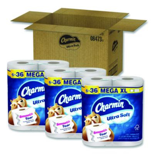 Ultra Soft Bathroom Tissue, Septic Safe, 2-Ply, White, 336 Sheets/Roll, 18 Rolls/Carton