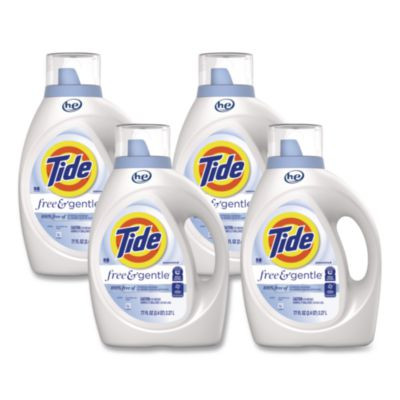 Free And Gentle Liquid Laundry Detergent, He Compatible, 64 Loads, 84 Oz Bottle, 4/Carton