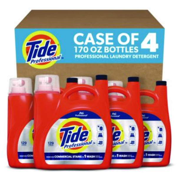 Commercial He Liquid Laundry Detergent, 170 Oz Pour Bottle, 4/Carton