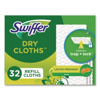 Dry Refill Cloths. 8 x 10.4, White, 32 Box, 4 Boxes/Carton