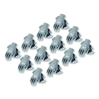 Gp Polyurethane-Coated Nylon Gloves, En388: 1111, 10" Long, Small, Gray, 12 Pairs