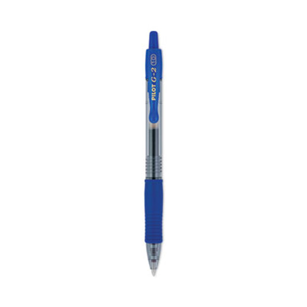 G2 Premium Gel Pen, Retractable, Bold 1 Mm, Blue Ink, Smoke/Blue Barrel, Dozen