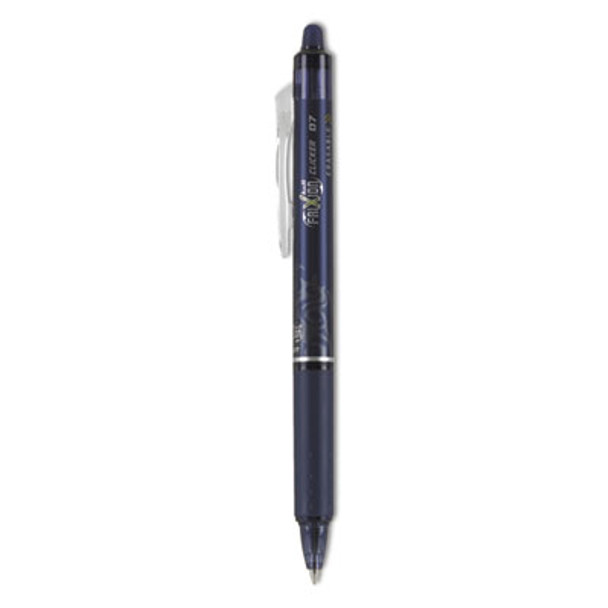 Frixion Clicker Erasable Gel Pen, Retractable, Fine 0.7 Mm, Navy Ink, Navy Barrel