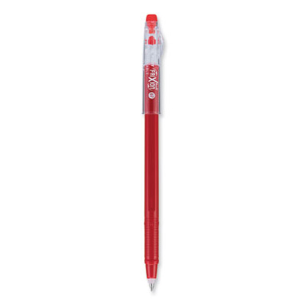 Frixion Colorsticks Erasable Gel Pen, Stick, Fine 0.7 Mm, Red Ink, Red Barrel, Dozen