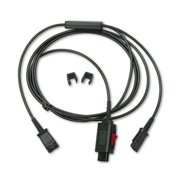 Y Splitter Headset Adapter For Training Purposes, Black