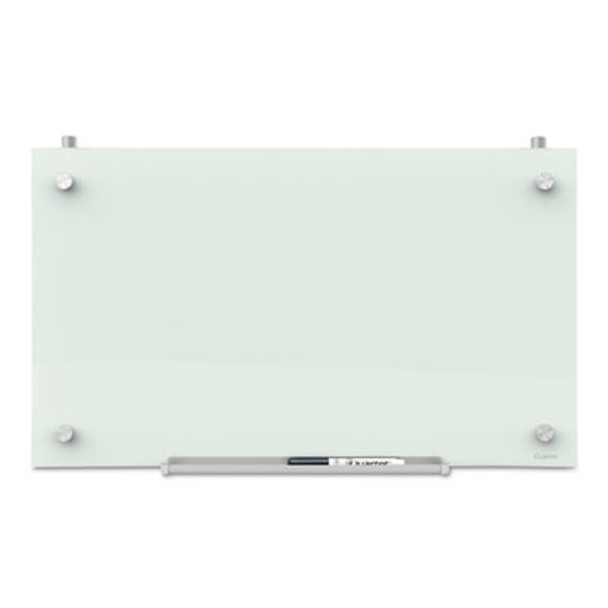 Infinity Magnetic Glass Dry Erase Cubicle Board, 30" x 18", White Surface