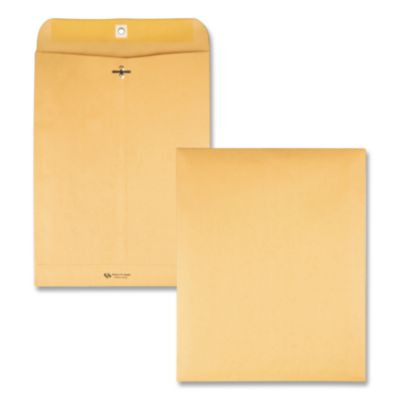 Clasp Envelope, 28 Lb Bond Weight Kraft, #94, Square Flap, Clasp/Gummed Closure, 9.25 x 14.5, Brown Kraft, 100/Box