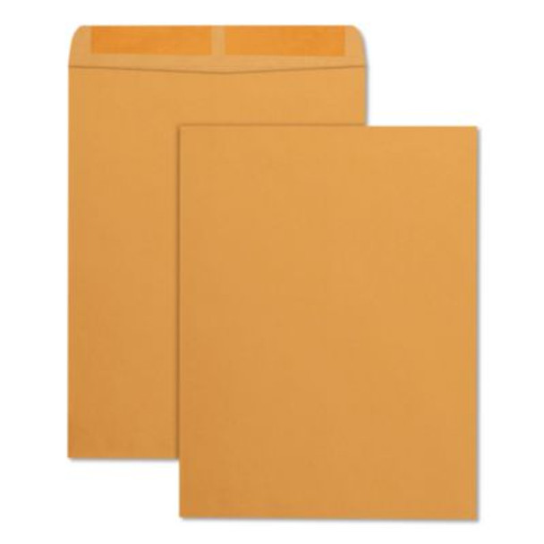 Catalog Envelope, 28 Lb Bond Weight Kraft, #13 1/2, Square Flap, Gummed Closure, 10 x 13, Brown Kraft, 250/Box