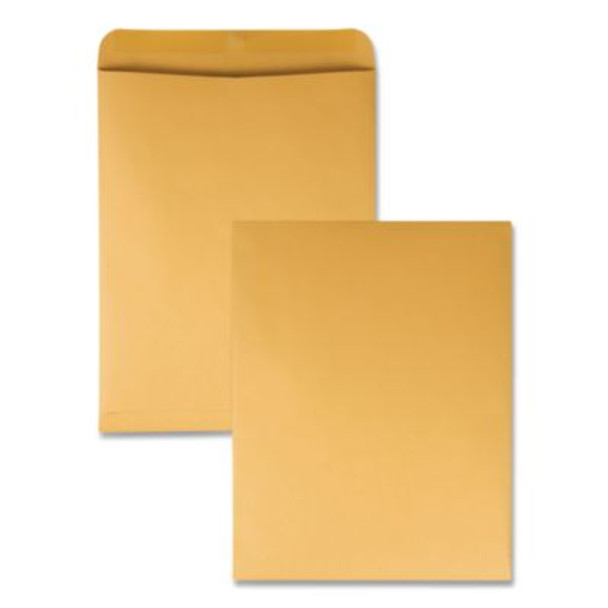Catalog Envelope, 28 Lb Bond Weight Kraft, #15 1/2, Square Flap, Gummed Closure, 12 x 15.5, Brown Kraft, 100/Box
