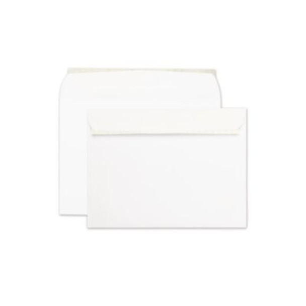 Open-Side Booklet Envelope, #10 1/2, Cheese Blade Flap, Redi-Strip Adhesive Closure, 9 x 12, White, 100/Box