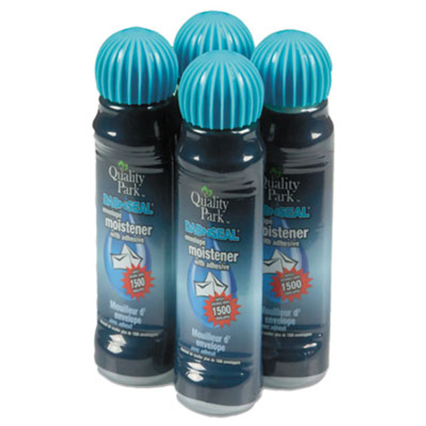 Envelope Moistener With Adhesive, 50 Ml, Clear, 4/Pack