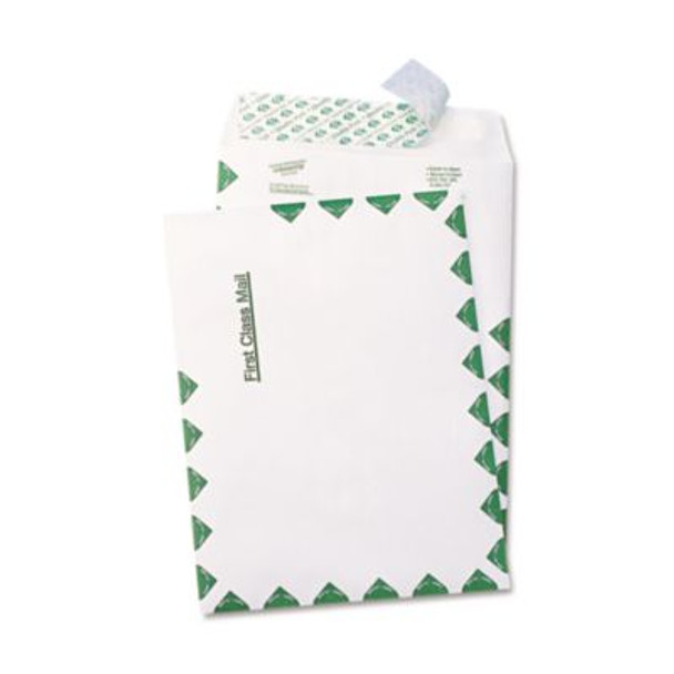 Lightweight 14 Lb Tyvek Catalog Mailers, First Class, #6 1/2, Square Flap, Redi-Strip Adhesive Closure, 6 x 9, White, 100/Box