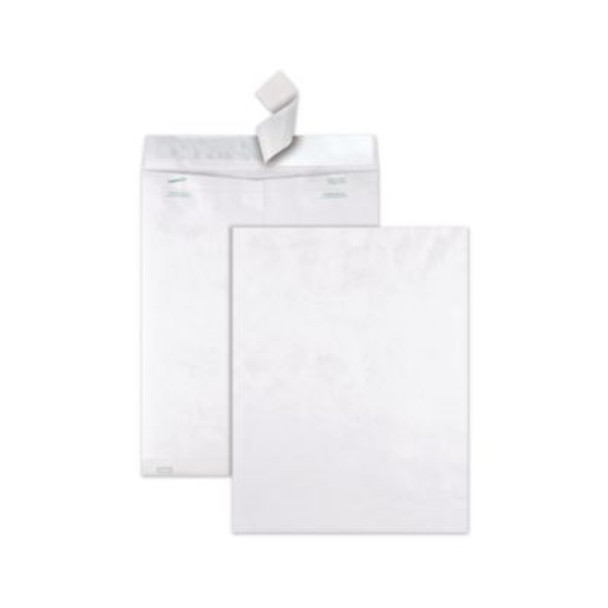 Lightweight 14 Lb Tyvek Catalog Mailers, #15 1/2, Square Flap, Redi-Strip Adhesive Closure, 12 x 16, White, 100/Box