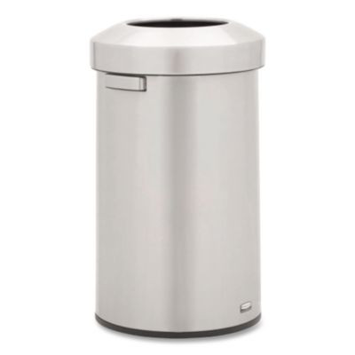 Refine Series Waste Receptacle, 23 Gal, Plastic/Stainless Steel