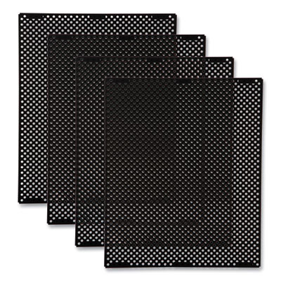 Medium General Purpose Perforated Panels For Tailor And Landmark Series Containers, 20.72" x 0.5" x 27.95", Black, 4/Carton