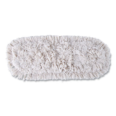 Kut-A-Way Dust Mop Head, Cotton, 24", White, 12/Carton