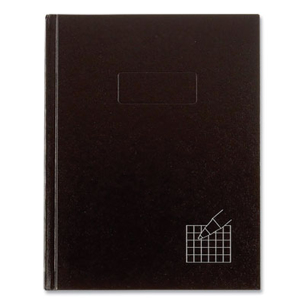 Professional Quad Notebook, Quadrille Rule (4 Sq/In), Black Cover, (96) 9.25 x 7.25 Sheets