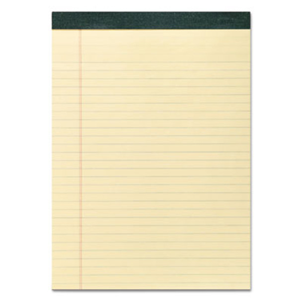 Recycled Legal Pad, Wide/Legal Rule, 40 Canary-Yellow 8.5 X 11 Sheets, Dozen