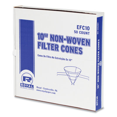 Filter Cones, 10" Dia, 500/Carton